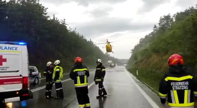 Verkehrsunfall auf der B37