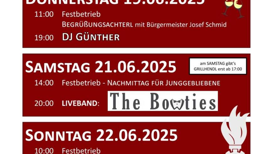 Rückblick auf unser heuriges Feuerwehrfest im Juni 2025