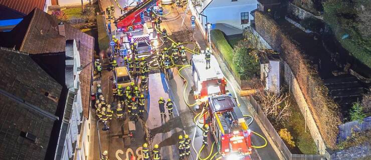 Brandeinsatz B3 Gebäudebrand in Senftenberg