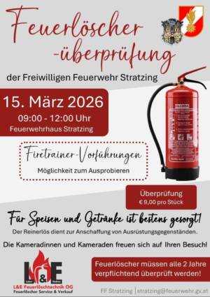 Feuerlöscherüberprüfung & Frühshoppen
