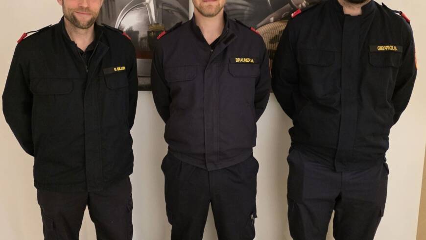 Drei neue Gruppenkommandanten