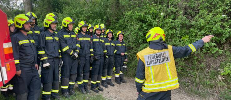 Waldbrandübung